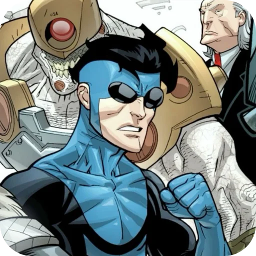 Стикерпак Invincible Blue Suit для Telegram