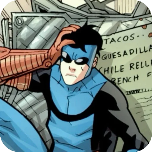 💙 Стикер «Invincible Blue Suit» для Telegram