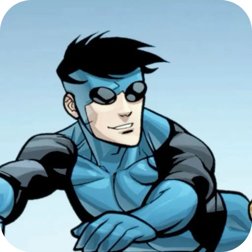 💙 Стикер «Invincible Blue Suit» для Telegram