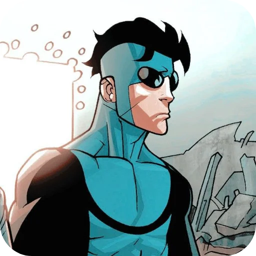 💙 Стикер «Invincible Blue Suit» для Telegram