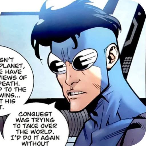 💙 Стикер «Invincible Blue Suit» для Telegram