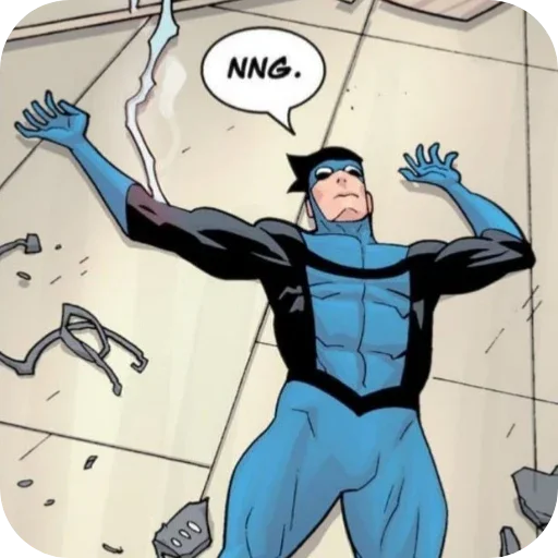 💙 Стикер «Invincible Blue Suit» для Telegram