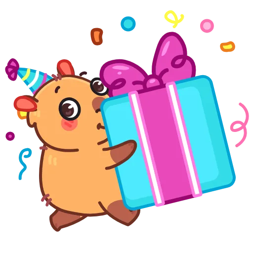 🥳 Стикер «Иппи» для Telegram