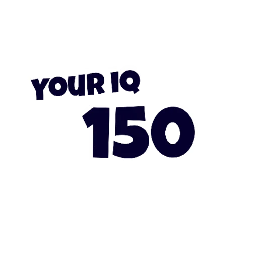 😄 Стикер «IQ» для Telegram