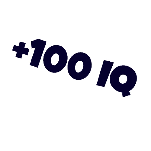 😄 Стикер «IQ» для Telegram