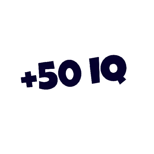 😄 Стикер «IQ» для Telegram