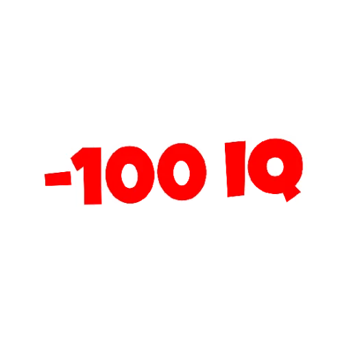 😄 Стикер «IQ» для Telegram