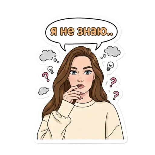 🤷‍♀️ Стикер «Irina» для Telegram
