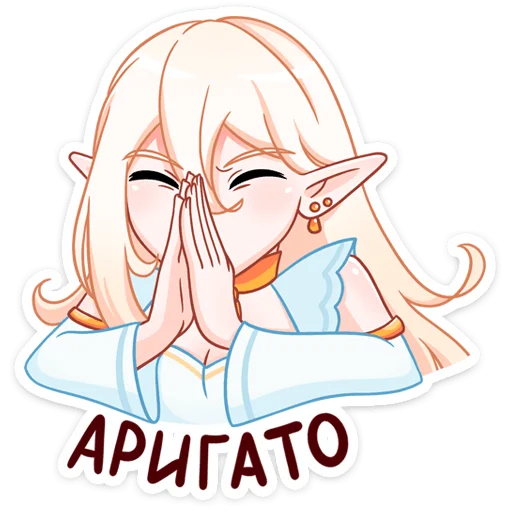 🙏 Стикер «Тёмная Айрис» для Telegram