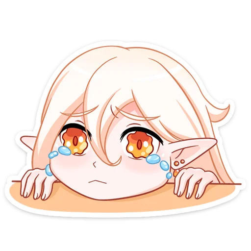 😭 Стикер «Тёмная Айрис» для Telegram