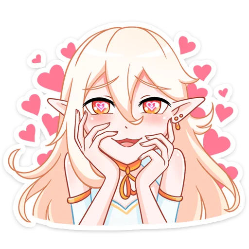 🥰 Стикер «Тёмная Айрис» для Telegram