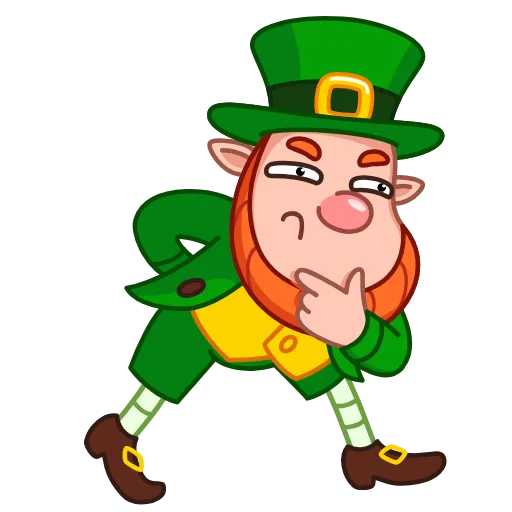 🤔 Стикер «Leprechaun» для Telegram
