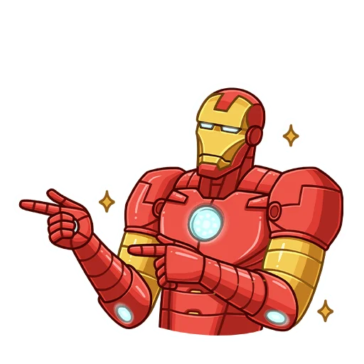 😉 Стикер «Железный Человек» для Telegram