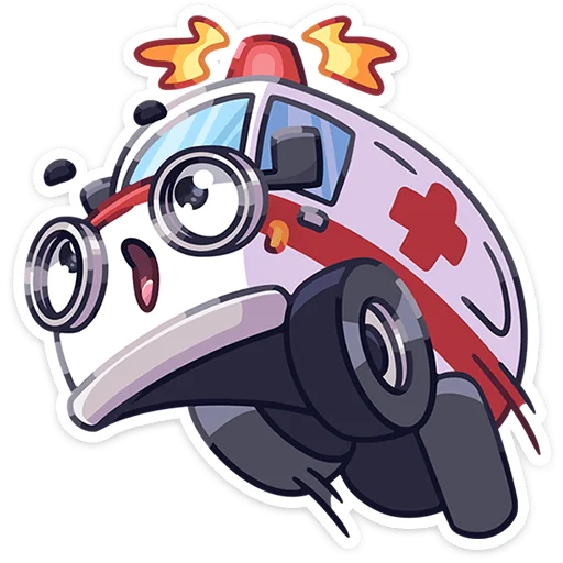 🚑 Стикер «Железные кони» для Telegram