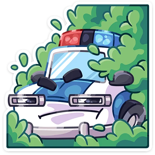 🚓 Стикер «Железные кони» для Telegram