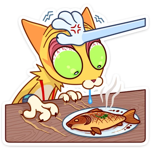 🤚 Стикер «Котик Ирвин» для Telegram