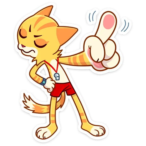 ☝️ Стикер «Котик Ирвин» для Telegram