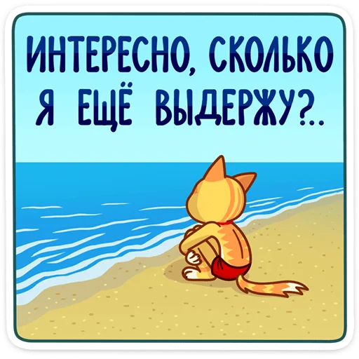 😔 Стикер «Котик Ирвин» для Telegram
