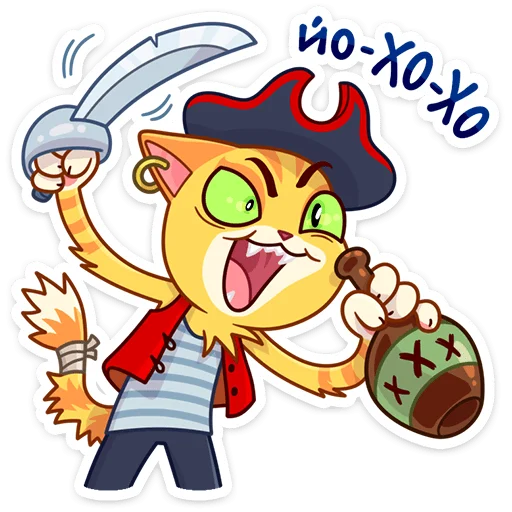 🏴 Стикер «Котик Ирвин» для Telegram