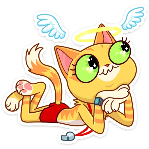 😇 Стикер «Котик Ирвин» для Telegram