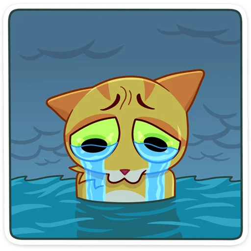 😭 Стикер «Котик Ирвин» для Telegram