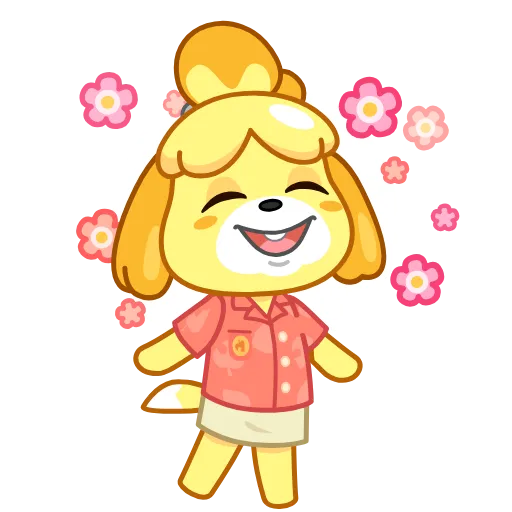 🕺 Стикер «Isabelle» для Telegram