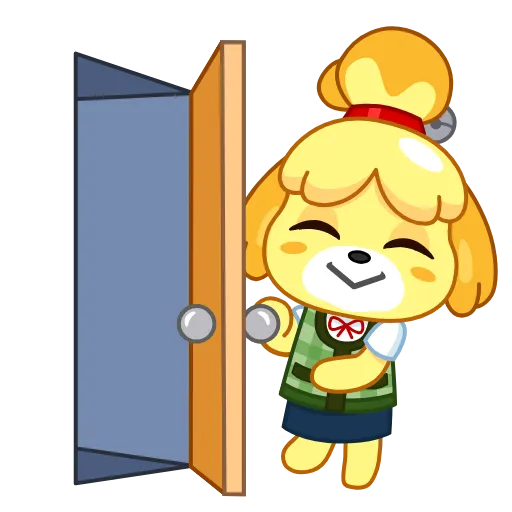 👈 Стикер «Isabelle» для Telegram