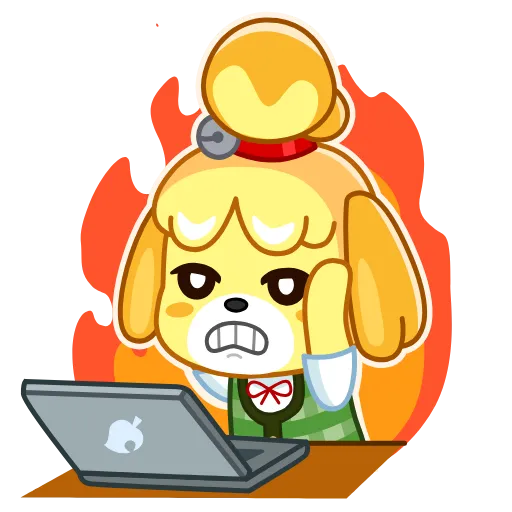 😡 Стикер «Isabelle» для Telegram
