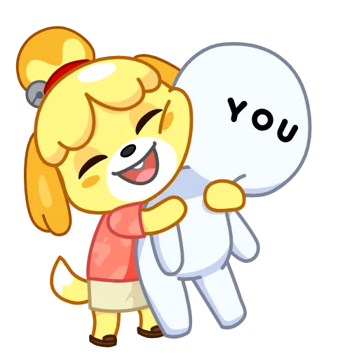 🤗 Стикер «Isabelle» для Telegram