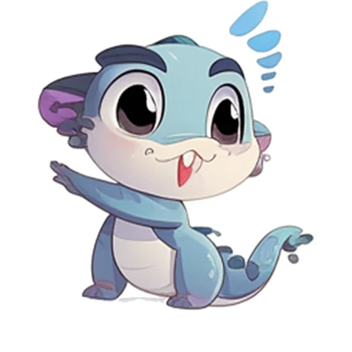 😜 Стикер «Дракончик Искряш» для Telegram
