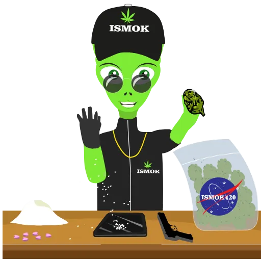 😏 Стикер «ismok420» для Telegram