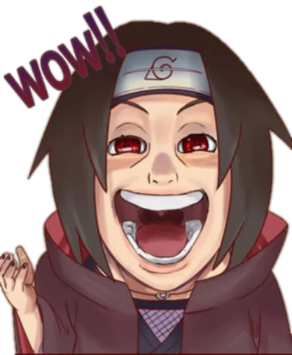 😧 Стикер «itachi uchiha .saku» для Telegram