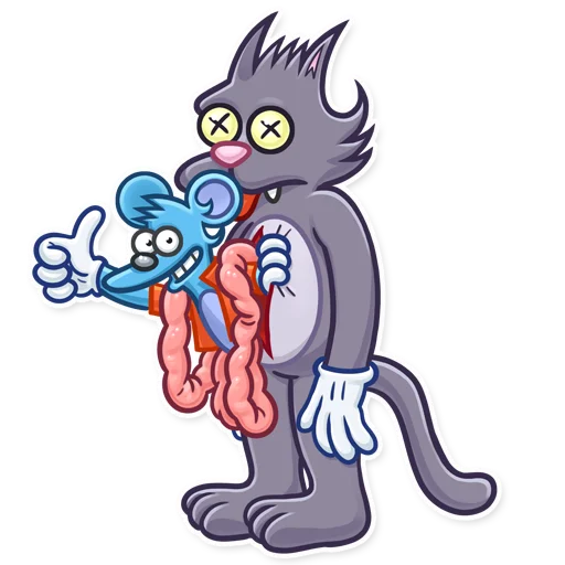 👍 Стикер «The Itchy and Scratchy» для Telegram