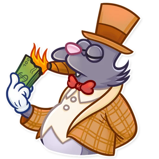 💰 Стикер «The Itchy and Scratchy» для Telegram
