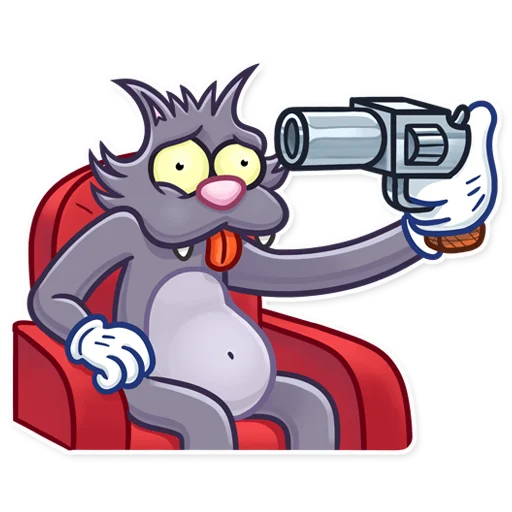 💀 Стикер «The Itchy and Scratchy» для Telegram