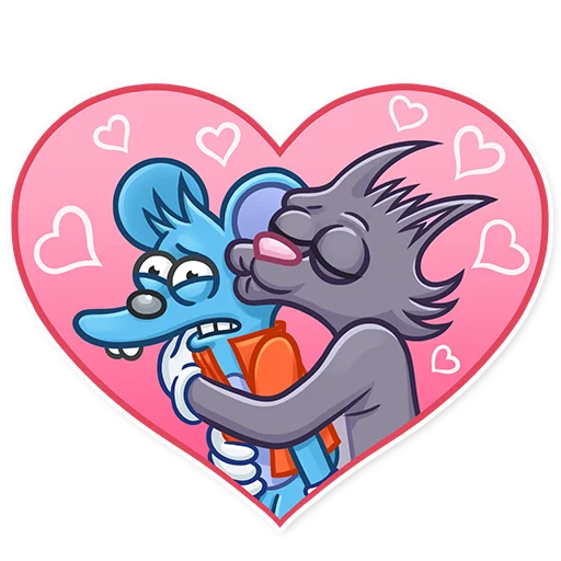 ❤️ Стикер «The Itchy and Scratchy» для Telegram