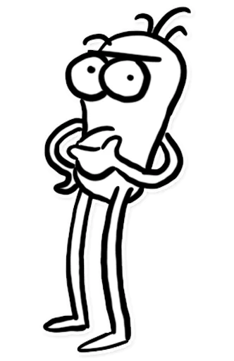 🤔 Стикер «Itchy Feet» для Telegram