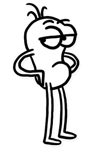 😒 Стикер «Itchy Feet» для Telegram