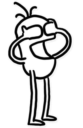 🙈 Стикер «Itchy Feet» для Telegram