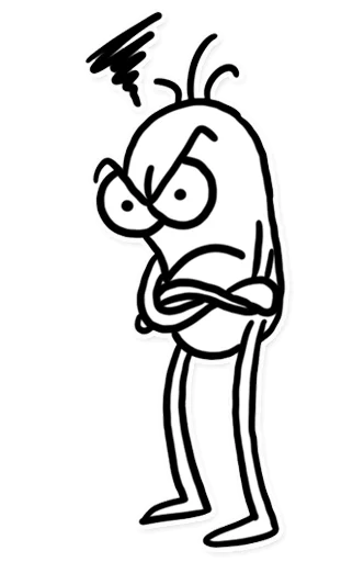 😡 Стикер «Itchy Feet» для Telegram