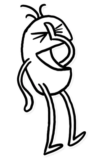 😆 Стикер «Itchy Feet» для Telegram