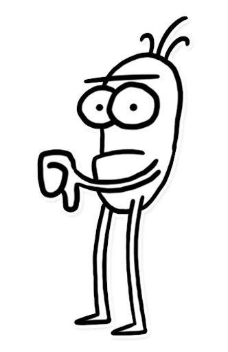 👎 Стикер «Itchy Feet» для Telegram