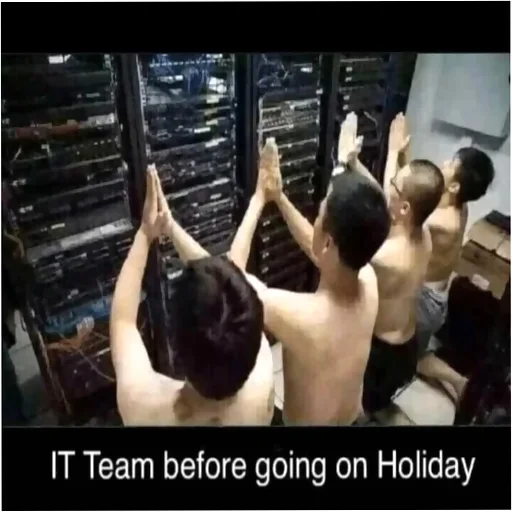 🙏 Стикер «typical it» для Telegram
