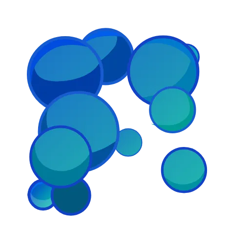 Стикер 17 blue emoji