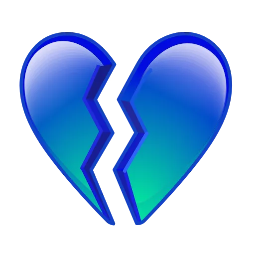 Стикер 7 blue emoji