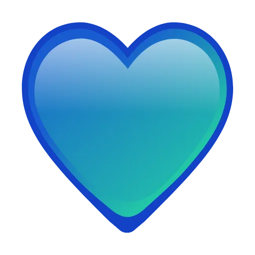 Стикер 8 blue emoji