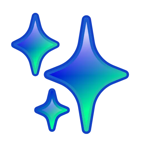 Стикер 12 blue emoji