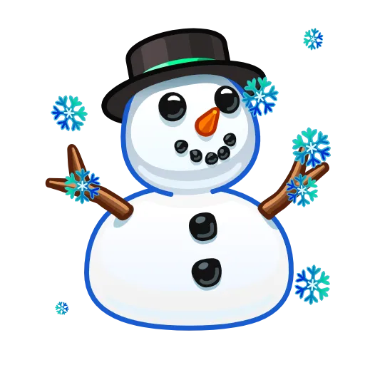 Стикер 38 blue emoji