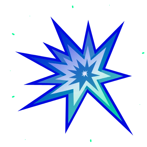 Стикер 18 blue emoji