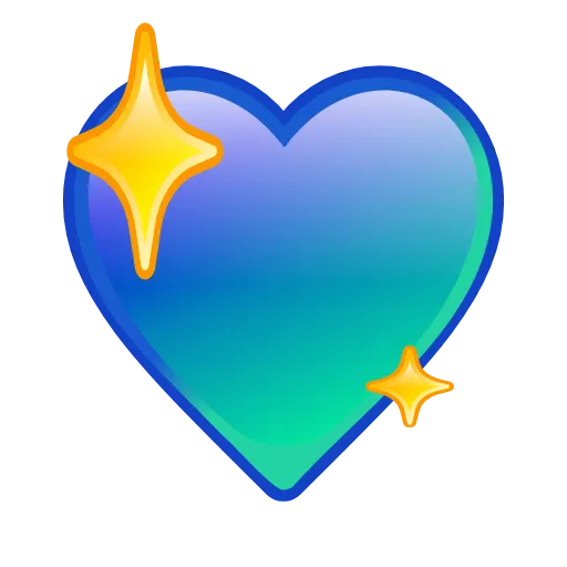Стикер 11 blue emoji